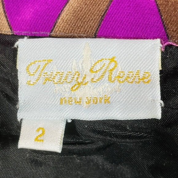 TRACY REESE Dress Womens Size 2 Strapless Print Sheath - Picture 9 of 9